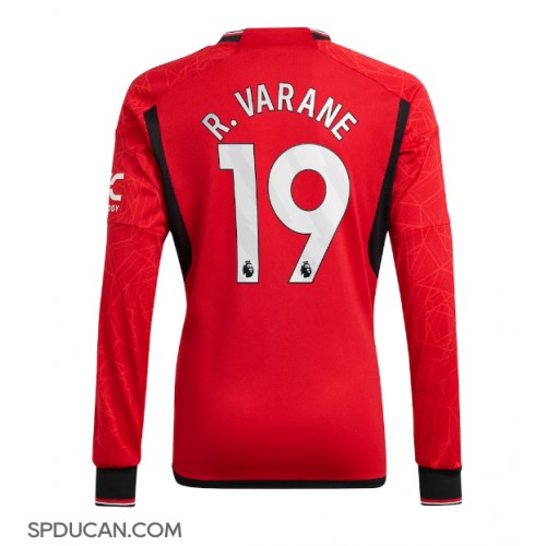 Muški Nogometni Dres Manchester United Raphael Varane #19 Domaci 2023-24 Dugi Rukav